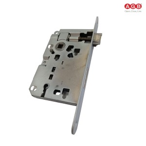 SERRATURA AGB PATENT PICCOLA BORDI TONDI ENT. 50 MM CROMO OPACA
