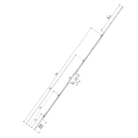 SERRATURA AGB SICURTOP MOD. 1685 MULTIPUNTO CILINDRO EUROPEO