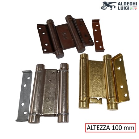 CERNIERA ALDEGHI ART. 101 BOMMER A MOLLA DOPPIA AZIONE H.100 MM