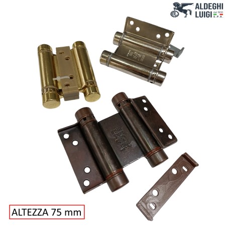 CERNIERA ALDEGHI ART. 101 BOMMER A MOLLA DOPPIA AZIONE H.75 MM