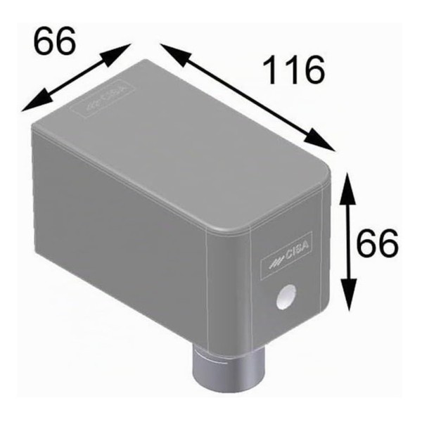 Chiudicancello Cisa C1310-01-0 Nero