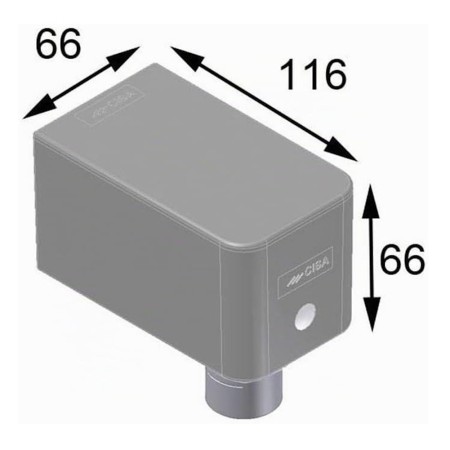 Chiudicancello Cisa C1310-01-0 Nero