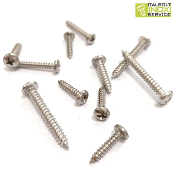 PARKER TESTA CILINDRICA A CROCE INOX A2