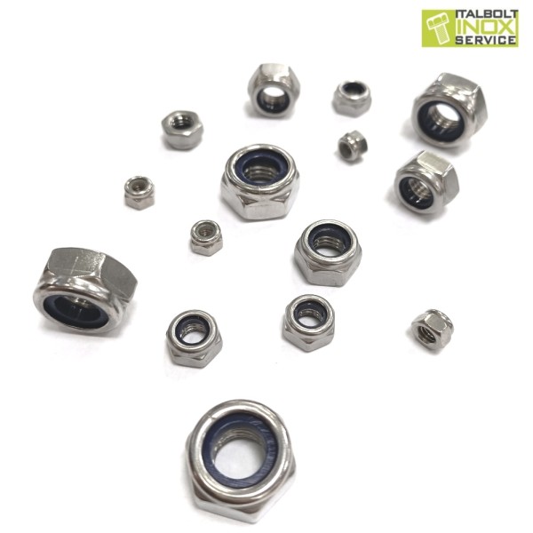 DADO AUTOBLOCCANTE IN ACCIAIO INOX A2