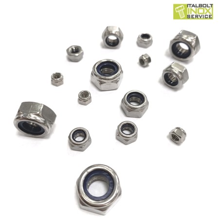DADO AUTOBLOCCANTE IN ACCIAIO INOX A2