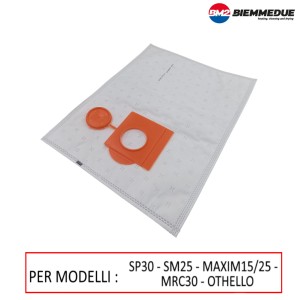 SACCHETTO FILTRO BM2 PER ASPIRATORE SP30 - SM25 - MAXIM - MRC30