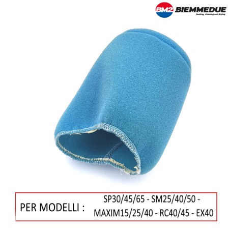 FILTRO BM2 IN SPUGNA PER ASPIRATORE SP30/45/65 - SM25/40/50 - MAXIM15/25/40 - RC40/45