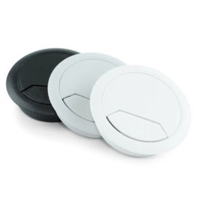 BOCCHETTA PASSACAVO EMUCA DA TAVOLO  D.60 MM. PLASTICA