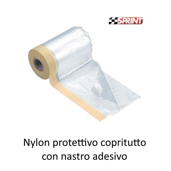 TELO COPRITUTTO CON NASTRO ADESIVO ALTO 2,70 MT X 16 MT DI LUNGHEZZA