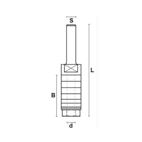 ALBERINO PORTAFRESE KLEIN D.8X34 mm Gambo:8 mm