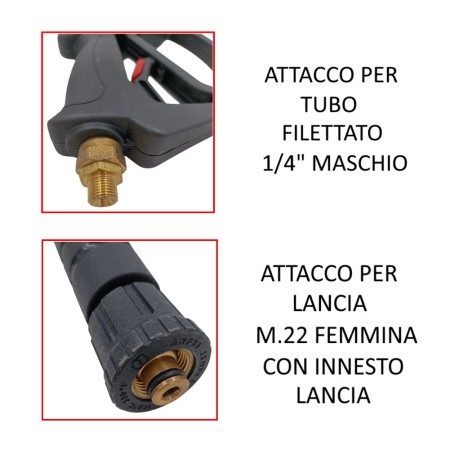 IDROPISTOLA BM2 CON SEMILANCIA PER IDROPULITRICE MIDIA 160 - 190 - 200