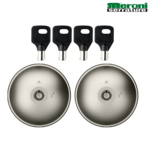 Blocca Sportelli Meroni UFO2 Set 2 Pezzi 4 Chiavi