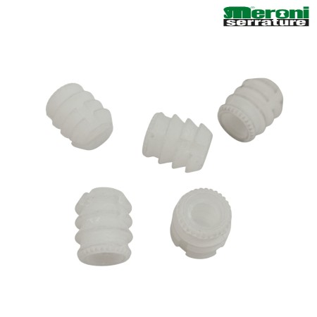 BUSSOLA MERONI ART. 857 ALLOGGIAMENTO PER PERNO ASTE ROTANTI IN NYLON BIANCO