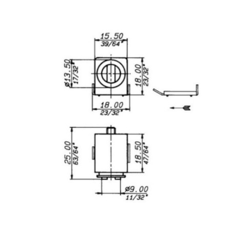 CHIUSURA MAGNETICA MERONI ART. 932 DA APPLICARE REGOLABILE