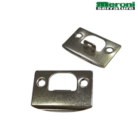 CONTROBORDO MERONI ART. P875 BORDO QUADRO PER SERRATURE A POMOLO PREMI APRI NICHELATO