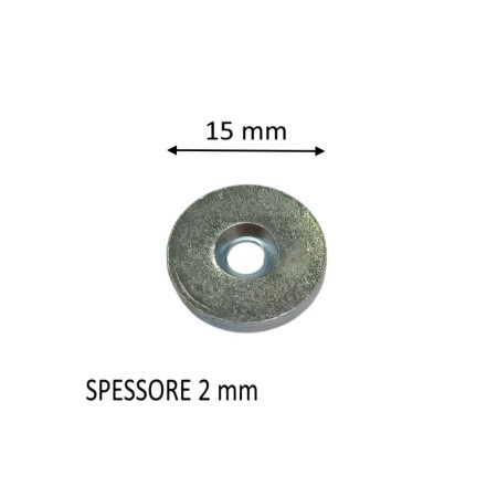 CONTROPIASTRA MERONI ART. OXI TONDA CON FORO PER MAGNETE ZINCATA