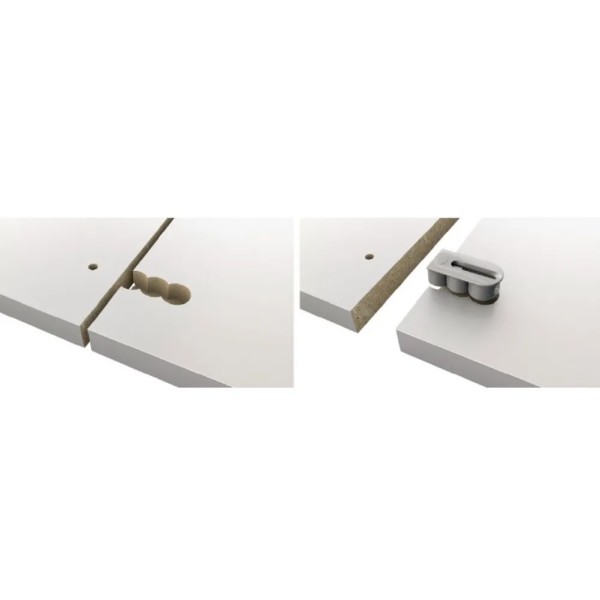 CONF.500 GIUNZIONI LAMELLO CABINEO 8-M6 BIANCO -OFFERTA-