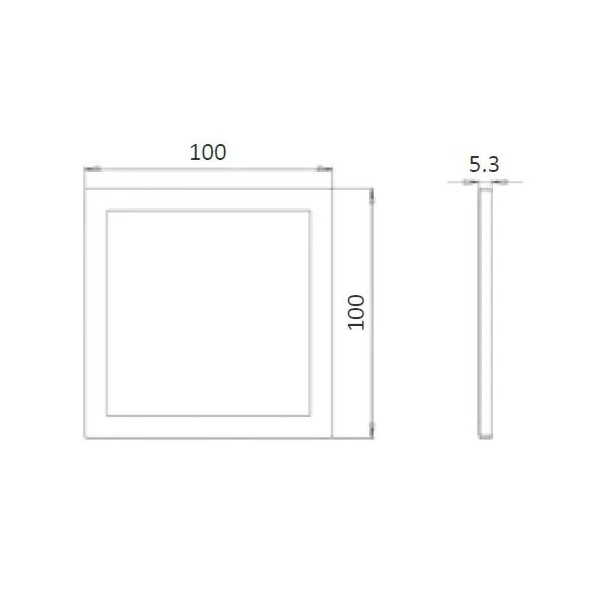 FARETTO MINIPANNELLO QUADRO BIANCO BN