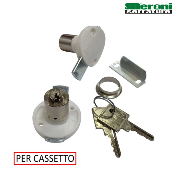 SERRATURA MERONI ART. 2130 DA APPLICARE PER CASSETTO LEVA PIANA