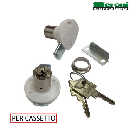 SERRATURA MERONI ART. 2130 DA APPLICARE PER CASSETTO LEVA PIANA
