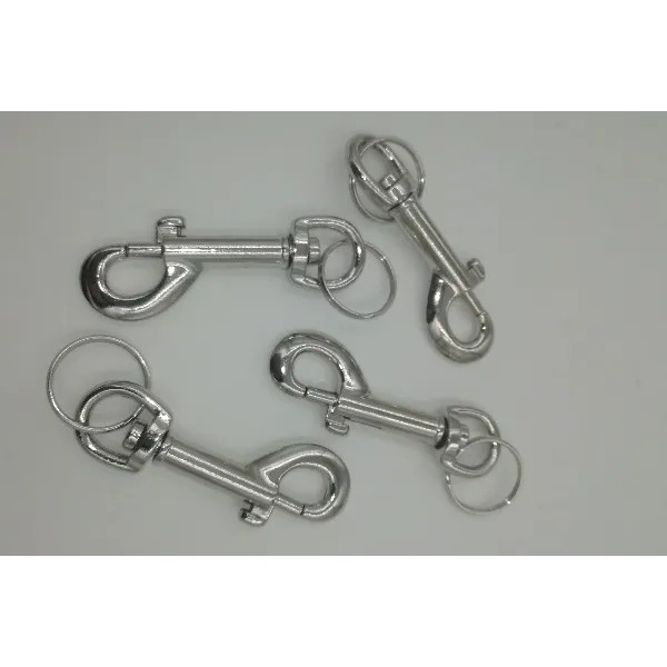 MOSCHETTONE PORTACHIAVI MEDIO MM.77 CON ANELLO