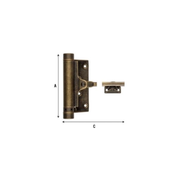 CHIUDIPORTA A MOLLA ART.115 ACCIAIO ZINCATO