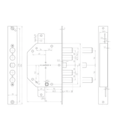 SERRATURA CR ART. 2251/28 DX