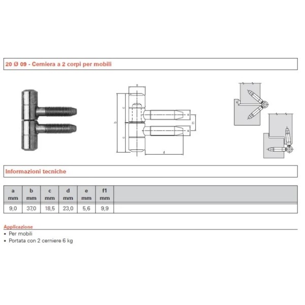 CERNIERA ANUBA SFS ART.20 OTTONATO   NS20OT