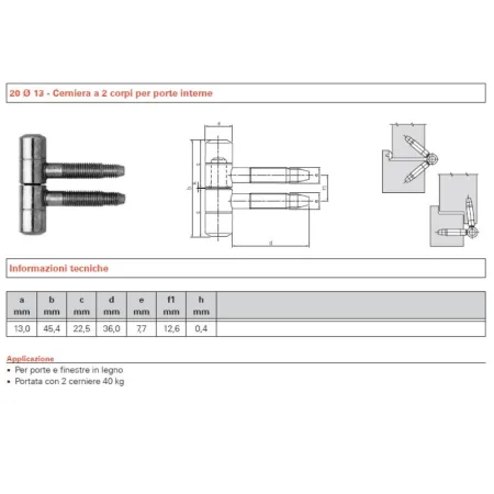 CERNIERA ANUBA SFS ART.20 OTTONATO   NS20OT