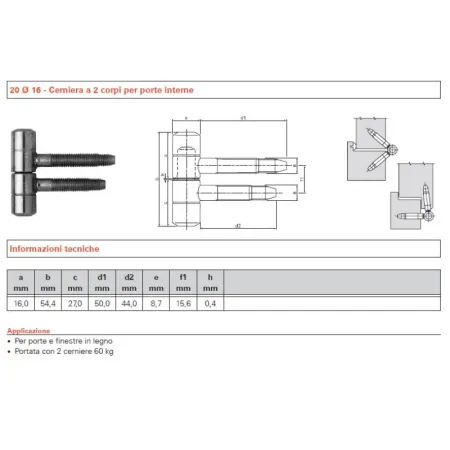 CERNIERA ANUBA SFS ART.20 OTTONATO   NS20OT
