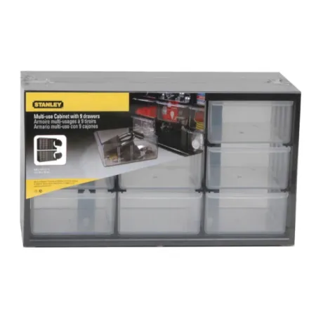 CASSETTIERA STANLEY 1-93-978 A 9 CASSETTI GRANDI TRASPARENTI - PROMO - CASSETTIERA STANLEY 1-93-978 A 9 CASSETTI GRANDI TRASPARENTI - PROMO -