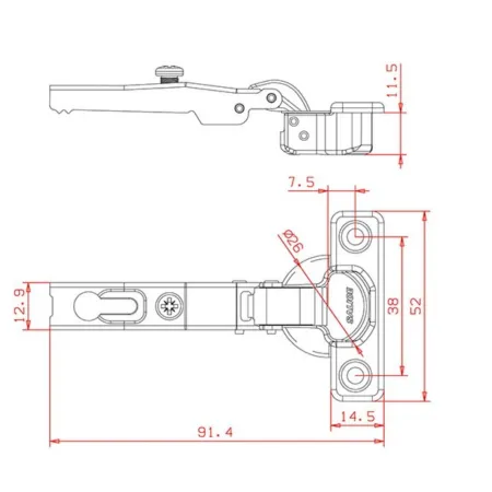 CERNIERA SALICE D.26 PIANA  C6A7C99 CERNIERA SALICE D.26 PIANA  C6A7C99