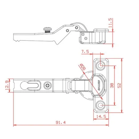 CERNIERA SALICE D.26 1/2 COLLO  art.C6A7L99
