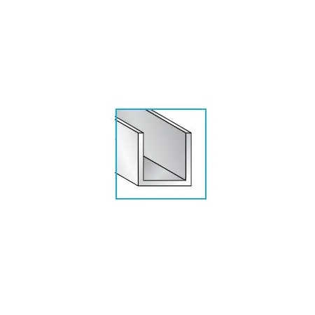 BARRA MT.4 in ALLUMINIO ANODIZZATO PROFILO AD U