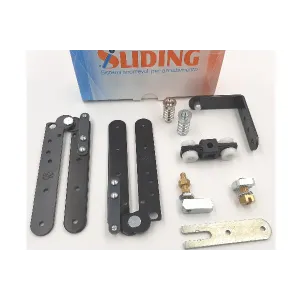 KIT SLIDING mod.ASPIDE PER PORTE SIMMETRICHE A LIBRO A FILO