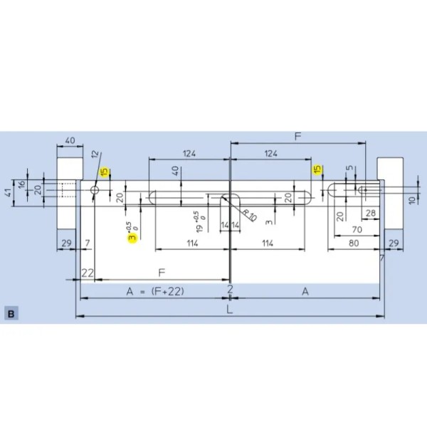 KIT SLIDING mod.ASPIDE PER PORTE SIMMETRICHE A LIBRO A FILO
