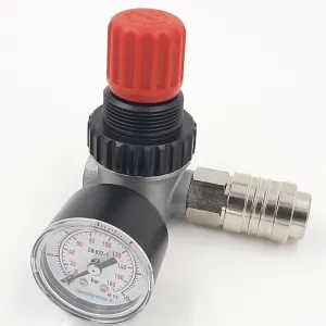 RIDUTTORE DI PRESSIONE DA 1/4" CON MANOMETRO