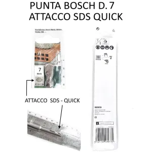 PUNTA BOSCH D.7 CON ATTACCO SDS QUICK -OFFERTA