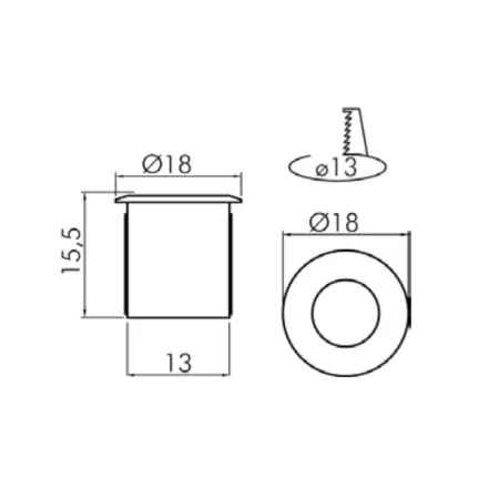 FARETTO DA INCASSO MINI SPOT SILVER LUCE FREDDA 6000K FARETTO DA INCASSO MINI SPOT SILVER LUCE FREDDA 6000K