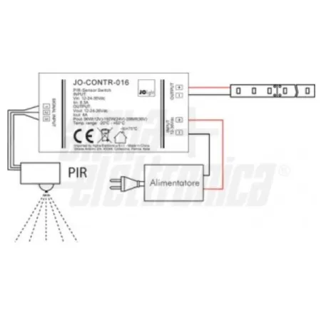 CONTROLLER X LED C/SENSORE PIR (DI MOVIMENTO) CONTROLLER X LED C/SENSORE PIR (DI MOVIMENTO)