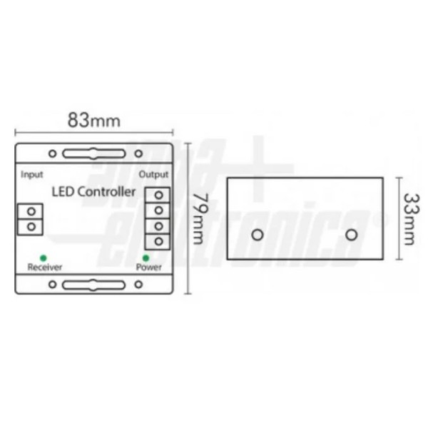 CONTROLLER X LED RGB C/RADIOCOMANDO TOUCH