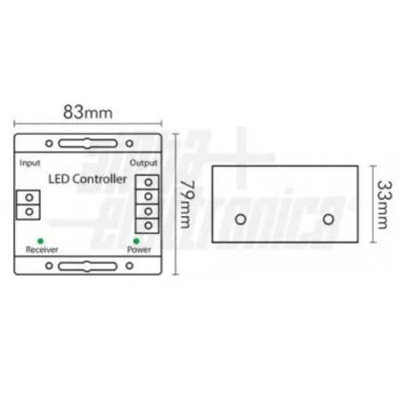 CONTROLLER X LED RGB C/RADIOCOMANDO TOUCH