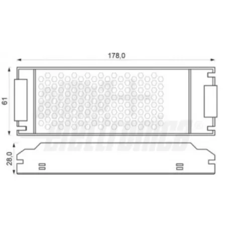 ALIMENTATORE DA QUADRO TIPO SLIM 150 WATT 24V 6250mA ALPHATRONIC