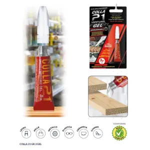 COLLA 21 CIANOACRILITO IN GEL BLISTER 3 GR. OFFERTA