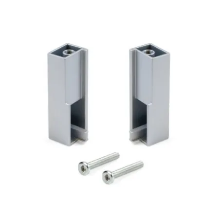 Reggitubo Emuca Set Dx+Sx Tubo Appenderia 30x15mm Argento Zama
