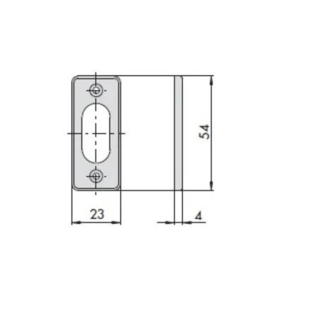 BOCCHETTA CISA 06027-01-0 NYLON NERO CILINDRO OVALE