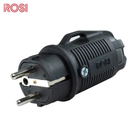 SPINA SCHUKO ROSI CALPESTABILE IN GOMMA NERA IP54