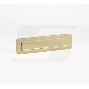 PLACCA IMBUCALETTERE SILMEC S660  OTTONE LUCIDO MM.275X75  COD.10-660.61