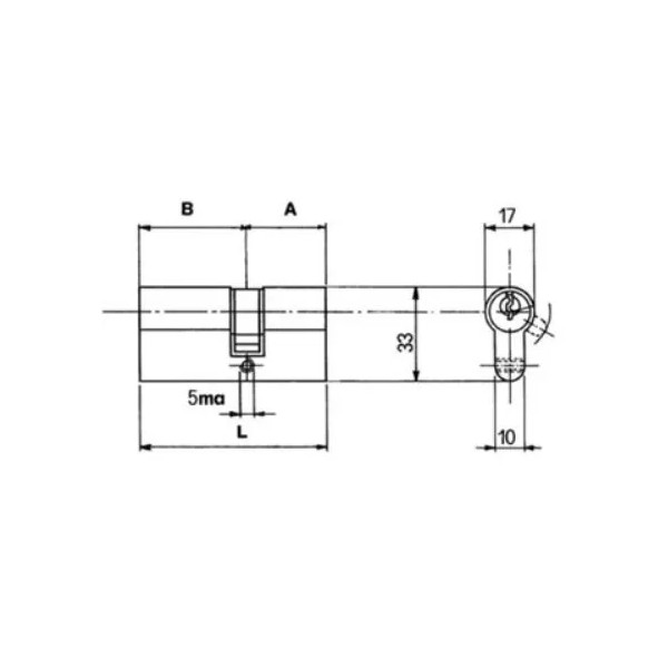 CILINDRO SAGOMATO CORTELLEZZI PRIMO PC MM.81 31/50 CON CAMMA BASSA