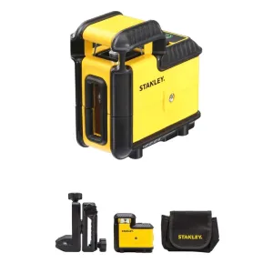 LIVELLA LASER RAGGIO VERDE STANLEY CROSS 360° CON SUPPORTO STHT77594-1 -PROMO -
